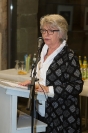 Ingrid Andor, Vorsitzende des Fotoclub Objektiv Herrenberg, bei ihrer Rede